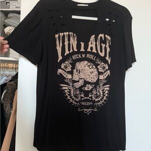Vintage Black Graphic T-Shirt